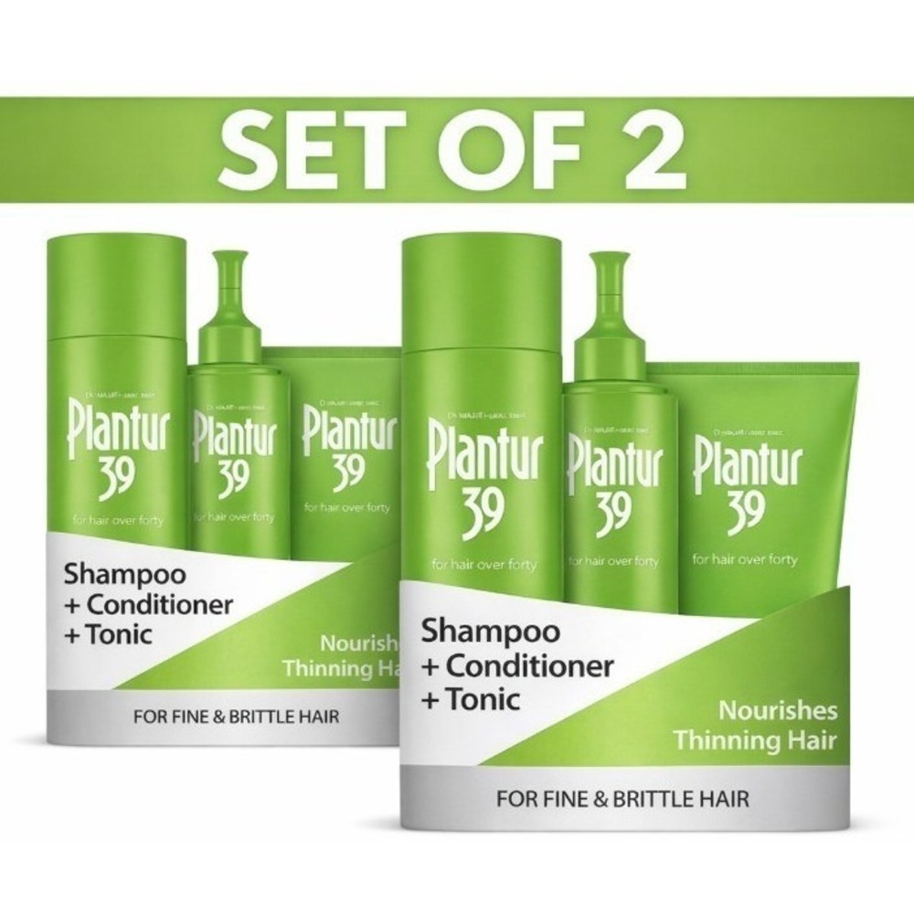 Plantur 39 Phyto-Caffeine Made For You 3-Step System Fine Brittle Hair Set of‎ 2